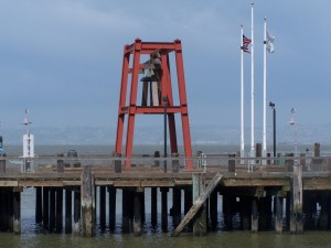Bell on wharf in San Francisco